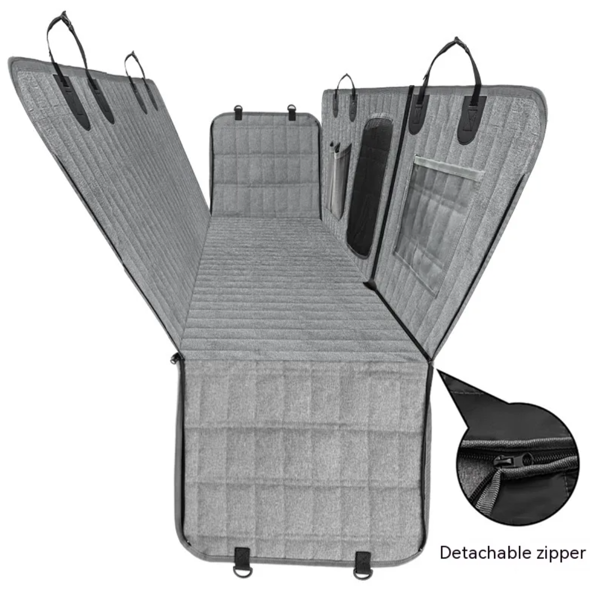 Detachable Pet Car Seat Cover – Waterproof, Non-Slip Dog Car Mat