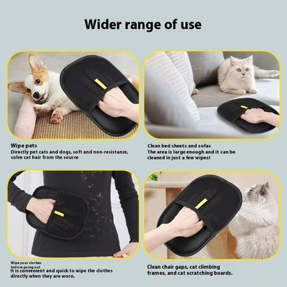 Pet Grooming Glove – Deshedding & Massage Mitt for Dogs & Cats