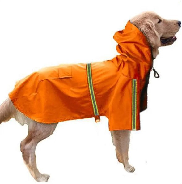 Waterproof Dog Rain Coat – Lightweight Hooded Jacket for Dogs