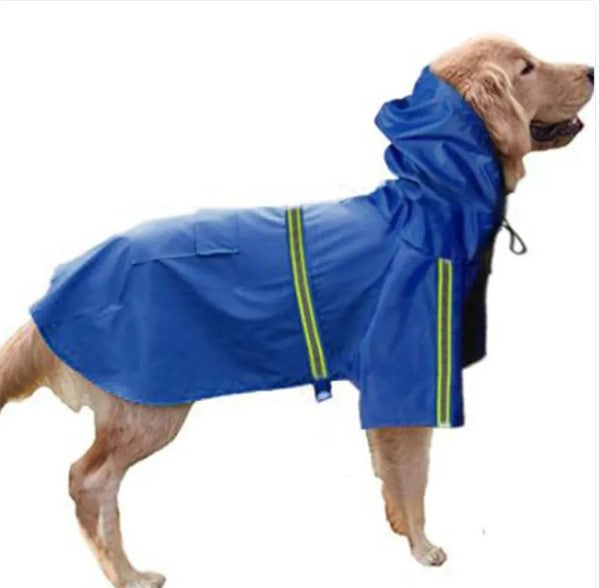 Waterproof Dog Rain Coat – Lightweight Hooded Jacket for Dogs