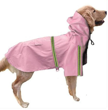 Waterproof Dog Rain Coat – Lightweight Hooded Jacket for Dogs