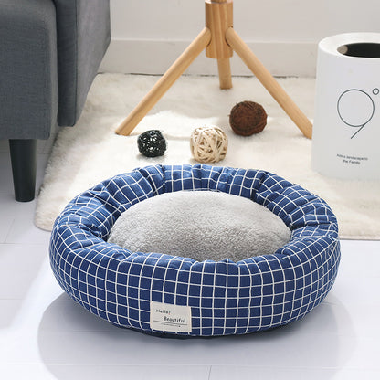 Cozy Pet Nest Bed – Warm, Soft Calming Bed for Dogs & Cats