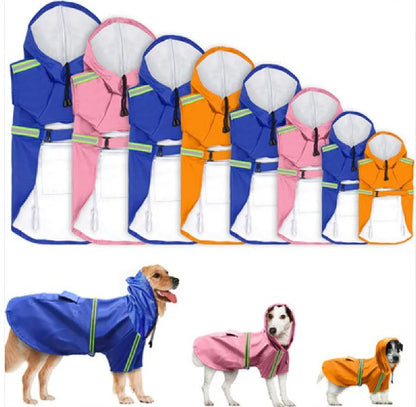 Waterproof Dog Rain Coat – Lightweight Hooded Jacket for Dogs