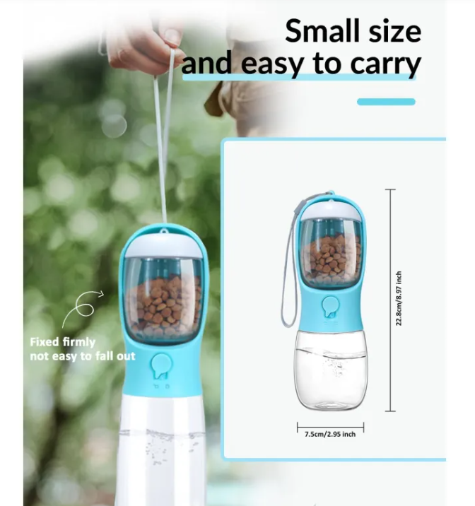 Portable Dog Water Bottle – Leak-Proof, BPA-Free Travel Dispenser