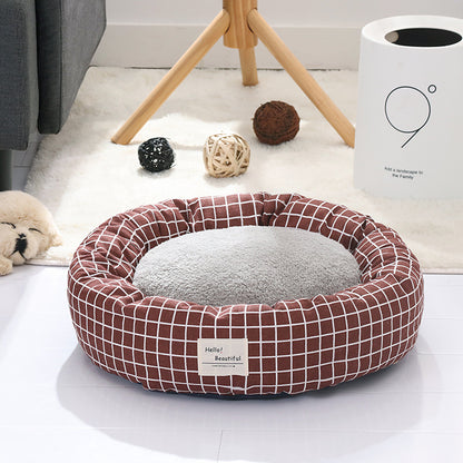 Cozy Pet Nest Bed – Warm, Soft Calming Bed for Dogs & Cats