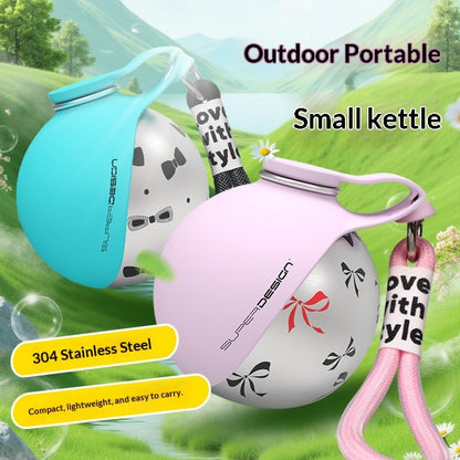 Stainless Steel Dog Water Bottle – Insulated, Leak-Proof Travel Bottle with Bowl