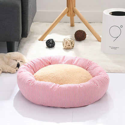 Cozy Pet Nest Bed – Warm, Soft Calming Bed for Dogs & Cats