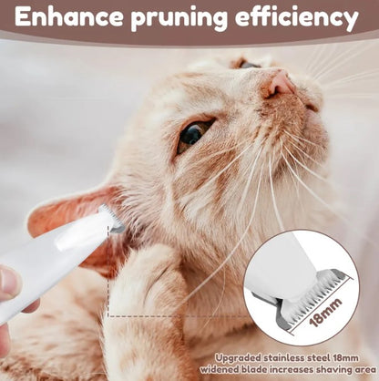 Pet Paw Trimmer with LED Light – Safe, Quiet Nail Grinder for Dogs & Cats