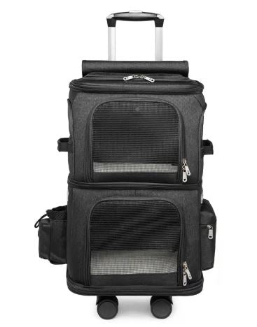 Pet Trolley Travel Carrier – Wheeled Luggage Case for Dogs & Cats